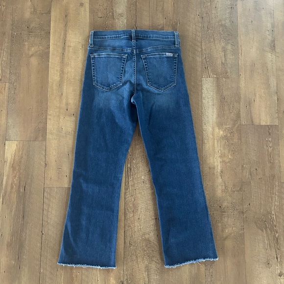 Joe’s Jeans Mid Rise Cropped Raw Hem Jeans Size 27 Medium Wash - Picture 2 of 11